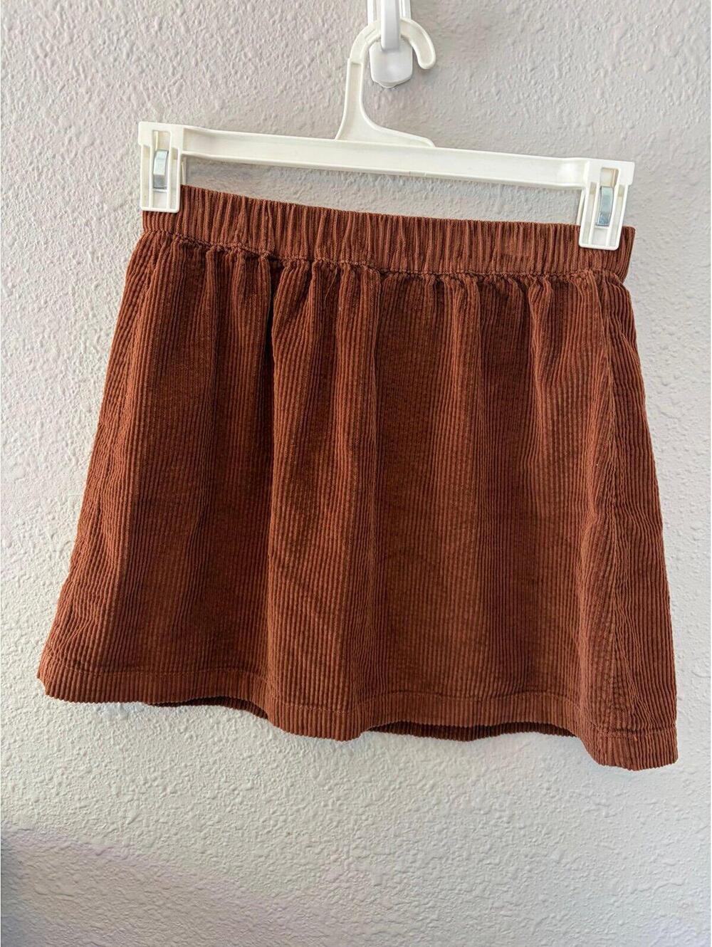 American Eagle brown corduroy skirt size M